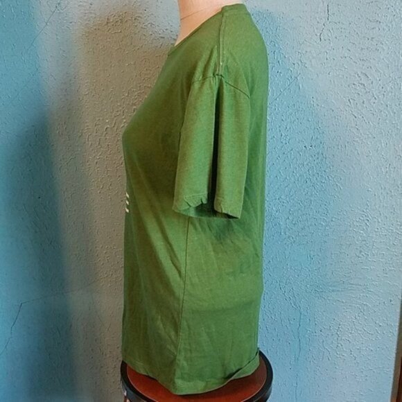 Keep Calm & Chive On Tee T Shirt Green Top Adult Size Small - Picture 4 of 9